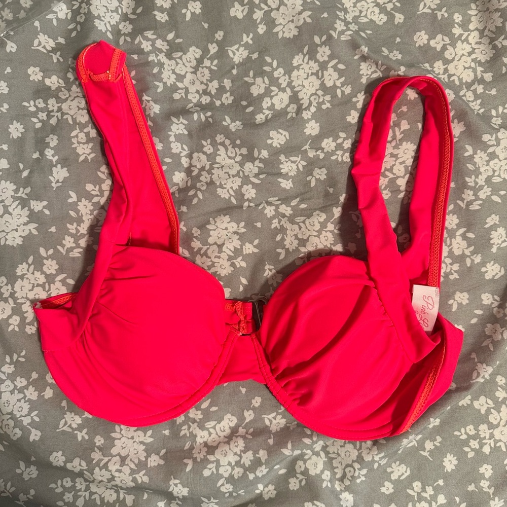 Pink Lily Pink Bikini Swim Top